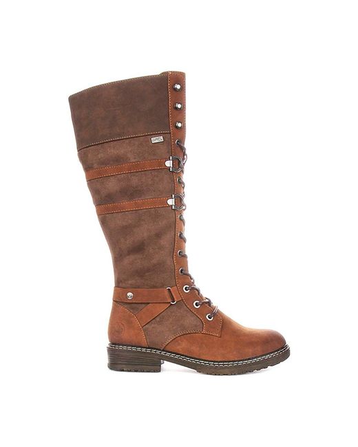 Rieker Brown Lace-Up Boots