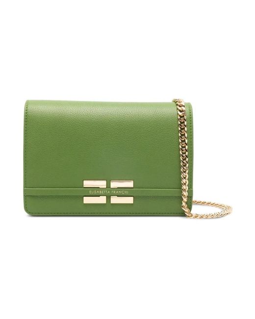 Elisabetta Franchi Green Cross Body Bags