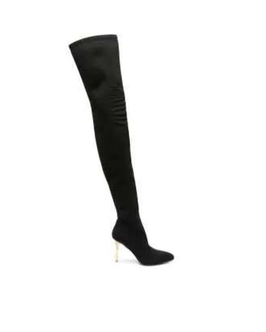 Balmain Black Over-Knee Boots