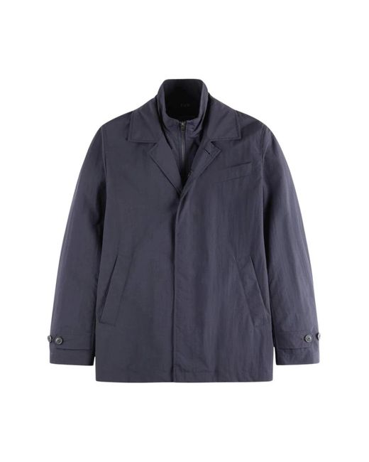 Fay Blue Trench Coats for men