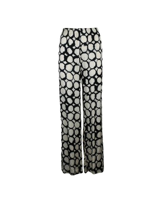 ALESSIA SANTI Black Wide Trousers