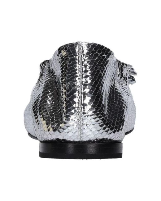 Fabi Gray Ballerina Shoes