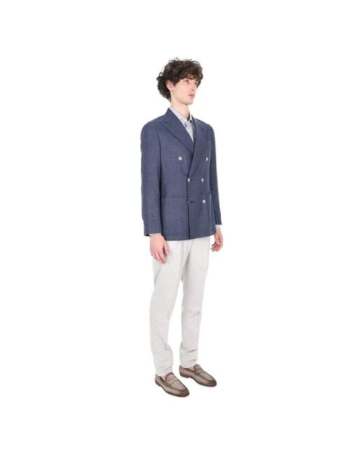 Barba Napoli Blue Blazers for men