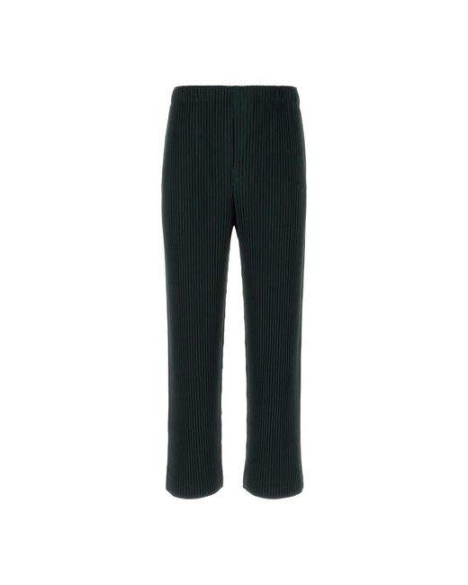 Issey Miyake Black Straight Trousers for men