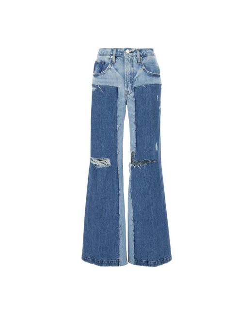 Jeans > wide jeans FRAME en coloris Blue