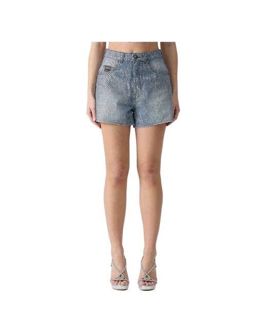 Versace Jeans Couture Blue Denim Shorts