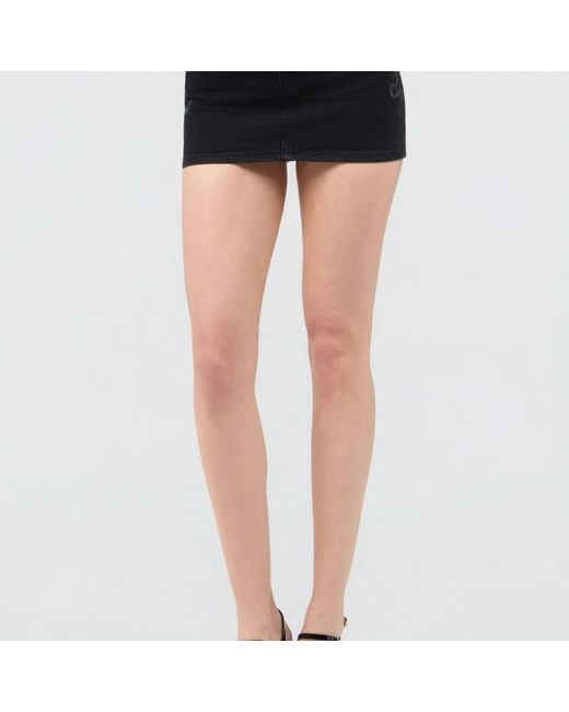 Roberto Cavalli Black Denim Skirts
