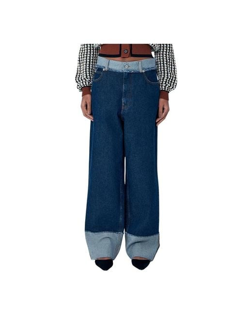 Marni Blue Wide Jeans