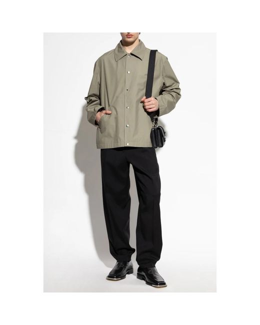 Jil Sander Jassen ,Groen ,Katoen Jacket Met Kraag in het Green voor heren