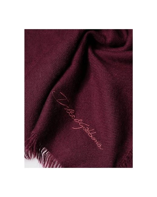 Dolce & Gabbana Red Winter Scarves for men