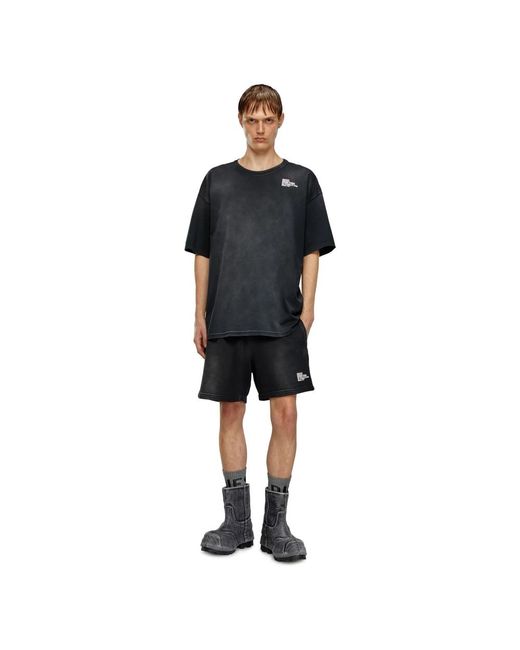 DIESEL T-shirt mit mini-design studio-print in Black für Herren
