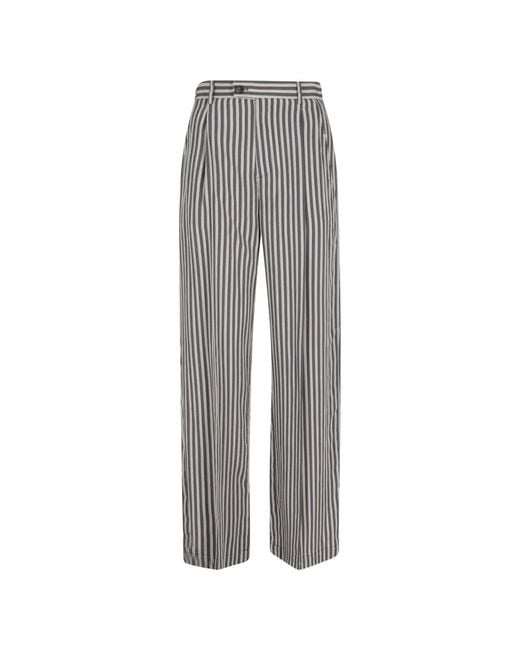 Tela Gray Wide Trousers
