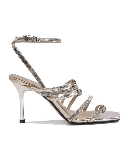 Pinko White High Heel Sandals