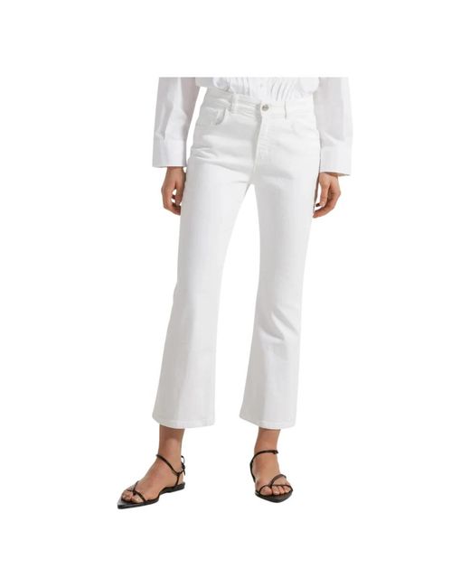 Seventy White Cropped Jeans