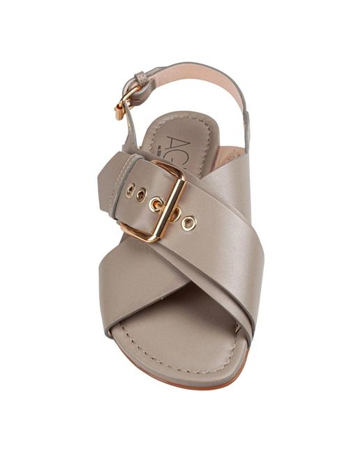 Agl Attilio Giusti Leombruni Brown Flat Sandals