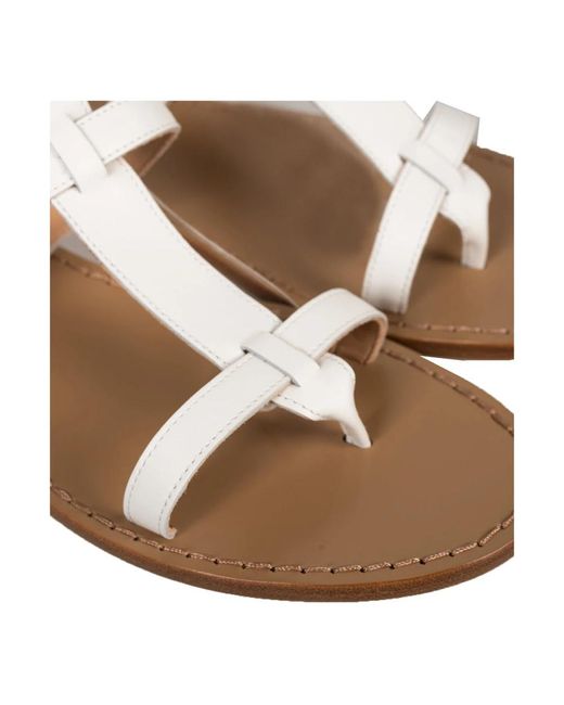 Shoes > sandals > flat sandals Pinko en coloris White