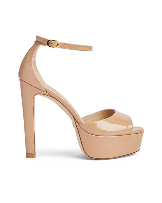 Stuart Weitzman Natural High Heel Sandals