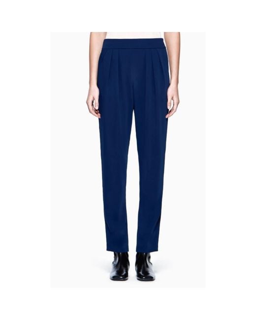 Giorgio Armani Blue Tapered Trousers
