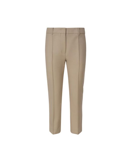 Sportmax Natural Cropped Trousers