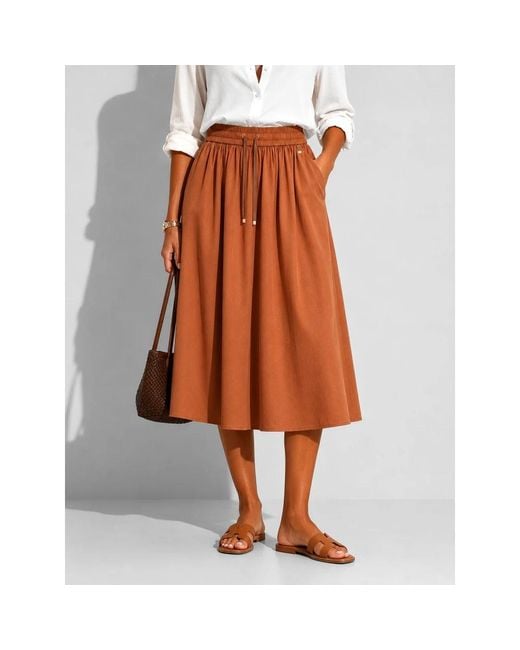 Midi Skirts Herno de color Brown