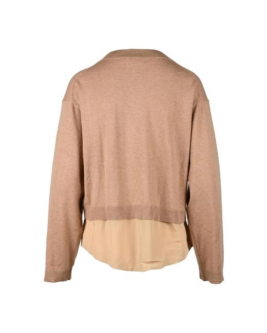 See By Chloé Brown Round-Neck Knitwear