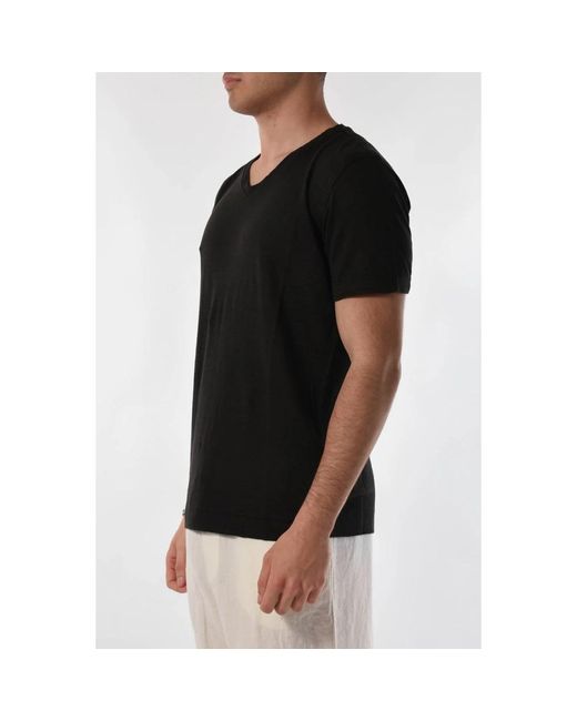 120% Lino Black T-Shirts for men