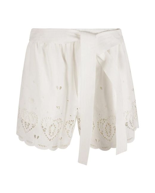 Stella McCartney White Short Shorts