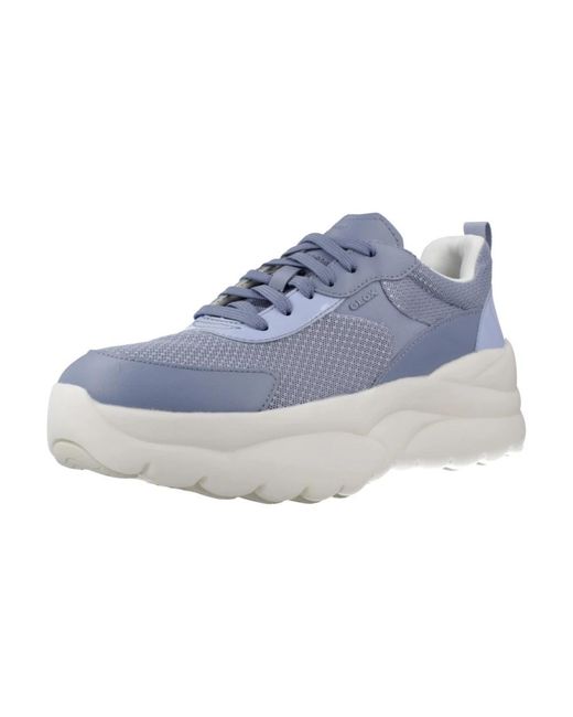 Geox Blue Xtors Platform Trainers