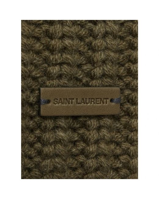 Beanies Saint Laurent de color Green