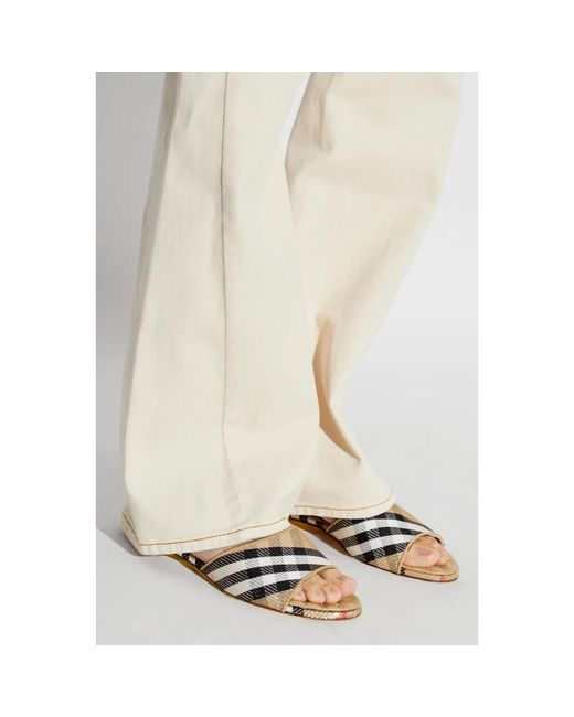Burberry Natural Sliders