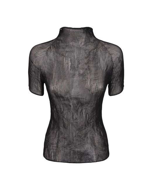 Issey Miyake Gray Blouses