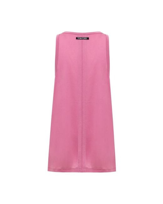 Tom Ford Pink Sleeveless Tops