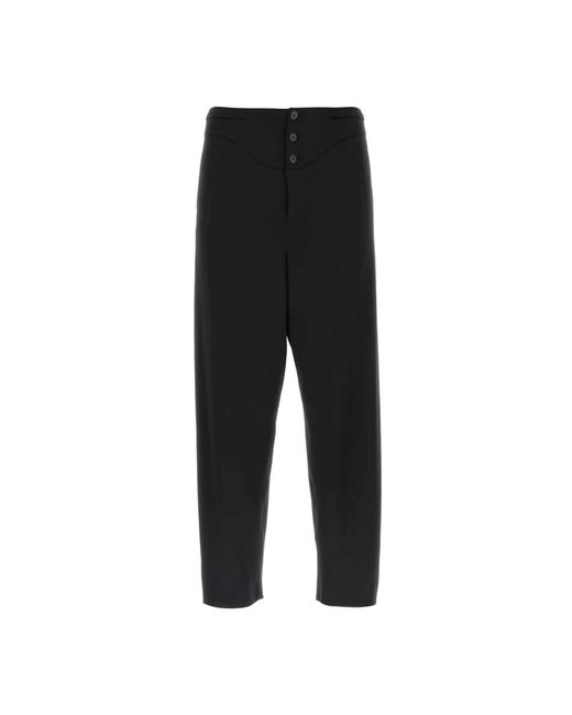 Saint Laurent Black Straight Trousers for men