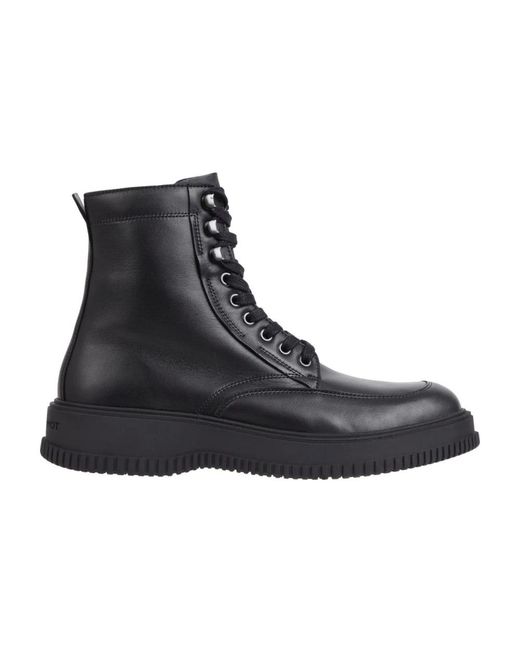 Tommy Hilfiger Black Lace-Up Boots for men