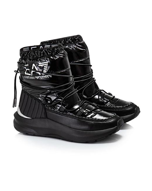 EA7 Black Winter Boots