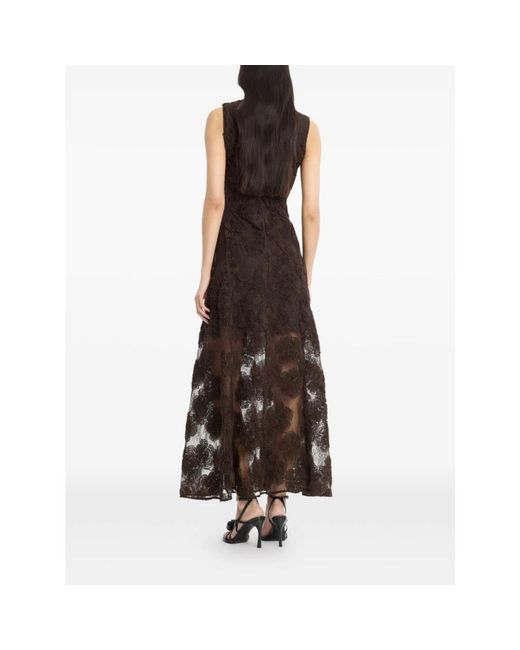 ROTATE BIRGER CHRISTENSEN Brown Maxi Dresses