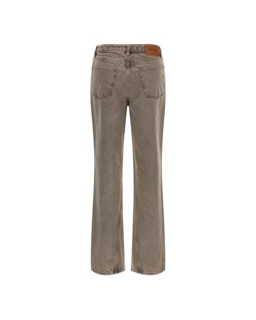 ROTATE BIRGER CHRISTENSEN Gray Straight Fit Jeans