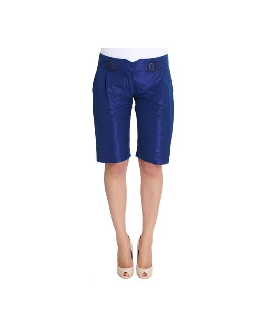 Ermanno Scervino Blue Blaue bermuda shorts über den knien