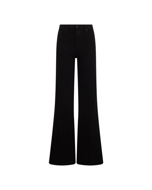 7 For All Mankind Black Flare Jeans