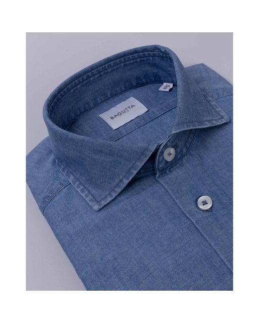Shirts > denim shirts Bagutta pour homme en coloris Blue