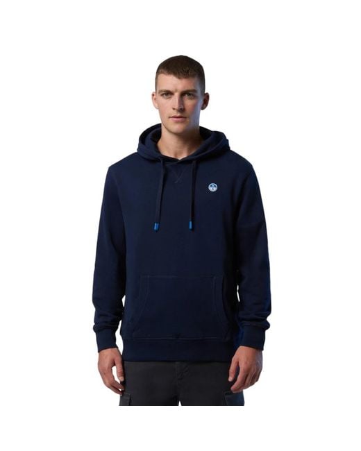 North Sails Blue Hoodies for men