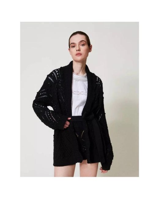 Cardigans Twinset de color Black