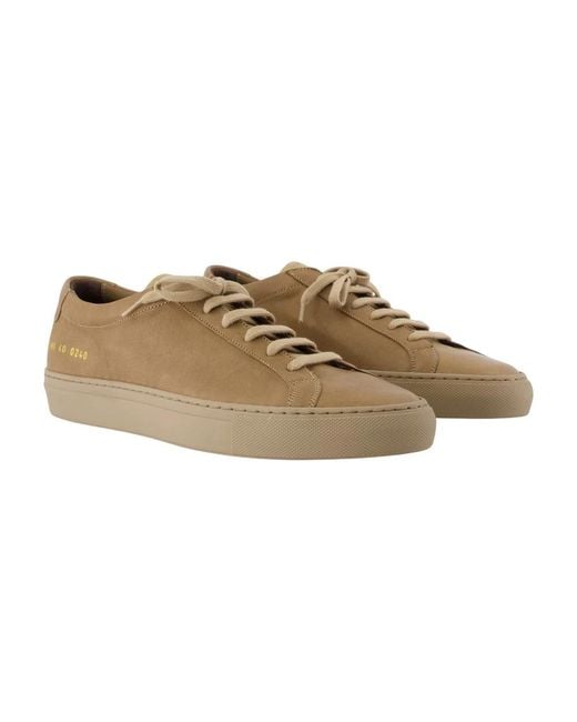 Common Projects Brown Achilles Premium Sneakers for men