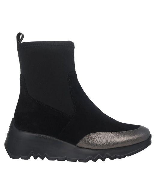 Wonders Black Schwarzer stiefel
