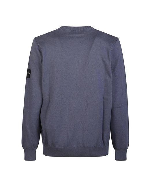 Stone Island Blue Round-Neck Knitwear for men