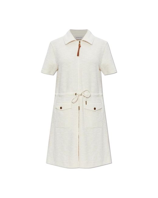 Moncler White Short Dresses