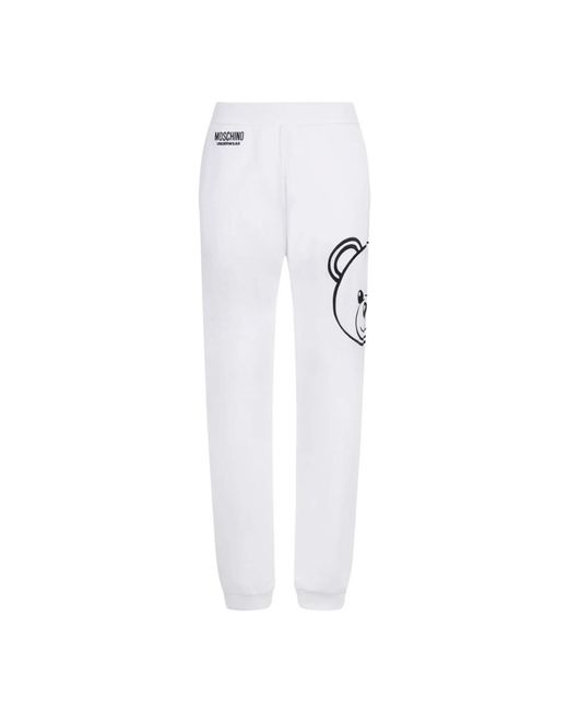 Pantalone tuta bianco di Moschino in White