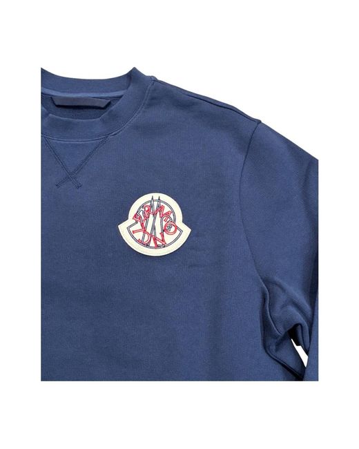 Moncler Blue Sweatshirts for men