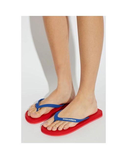 Flip Flops DSquared² en coloris Red