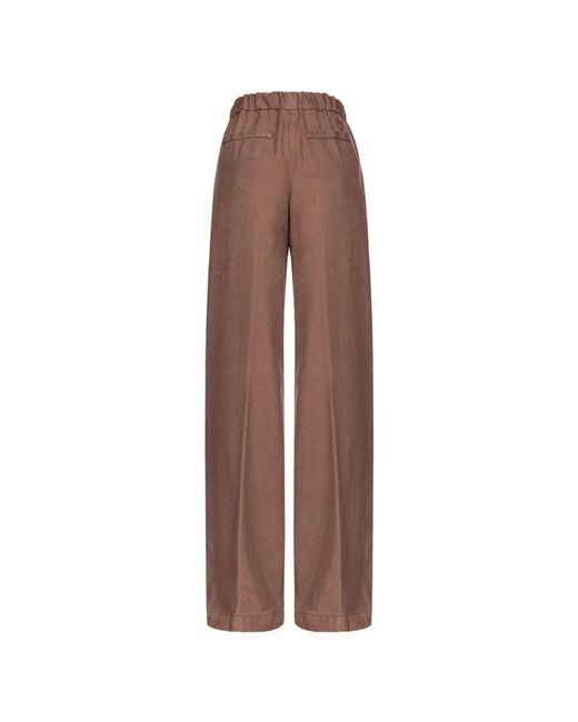 Pinko Brown Wide Trousers